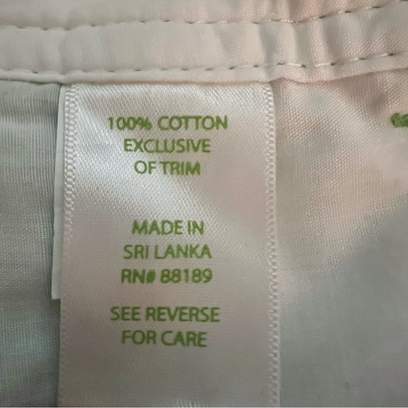 Lilly Pulitzer Green Floral Crochet Walsh Short Women's 6 - Picture 9 of 9